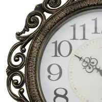 Часы настенные интерьерные &laquo;Хостон&raquo;, бесшумные, плавный ход, d=40.5 см, циферблат d=26 см, от батарейки 1&times;АА