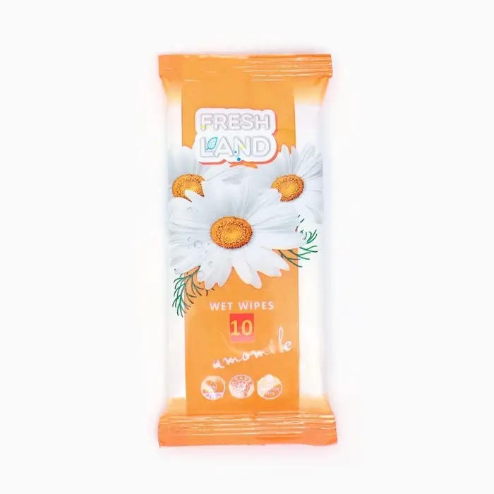 Влажные салфетки  Влажные салфетки "Freshland" гигиенические,с антибактериальным эффектом, 10 шт.