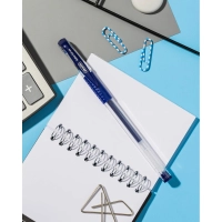 Ручка гелевая неавтомат. Attache Gelios-030 синий, игольч,0,5мм,манж