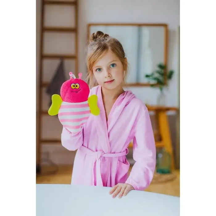 Мочалка-варежка детская для купания Доляна «Пчёлка», цвет МИКС Мочалка-варежка детская для купания Доляна «Пчёлка», цвет МИКС