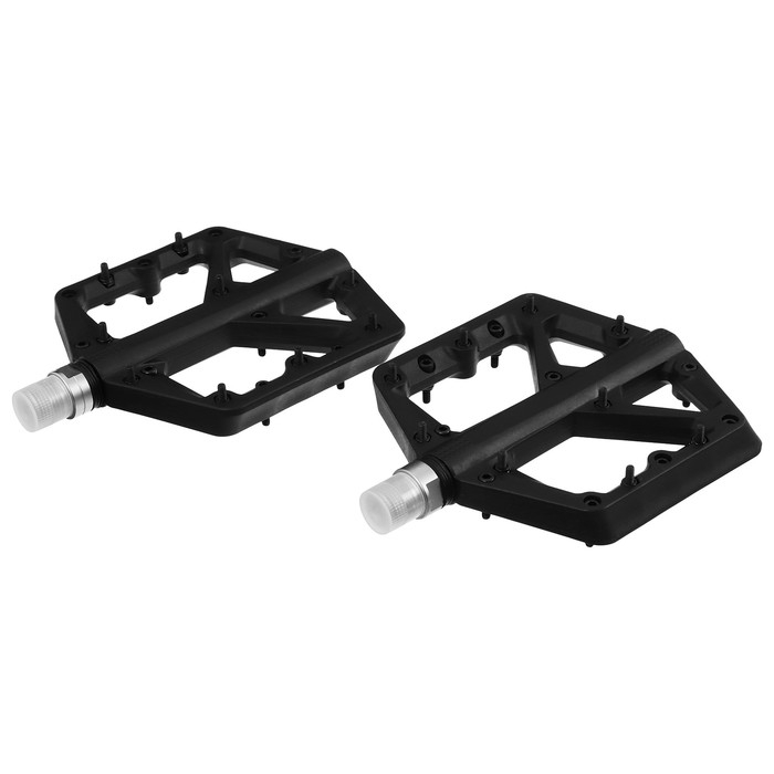 Педали для велосипеда, 9/16", с подшипником, нейлон, съёмные шипы