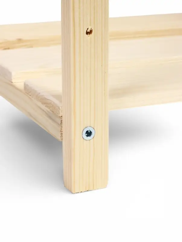 Стеллаж деревянный 3 полок 79 х 40 х 28 см, с регулируемыми полками