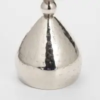 Подсвечник &laquo;Песочные часы&raquo;, 8.5&times;19 см, алюминий, серебро