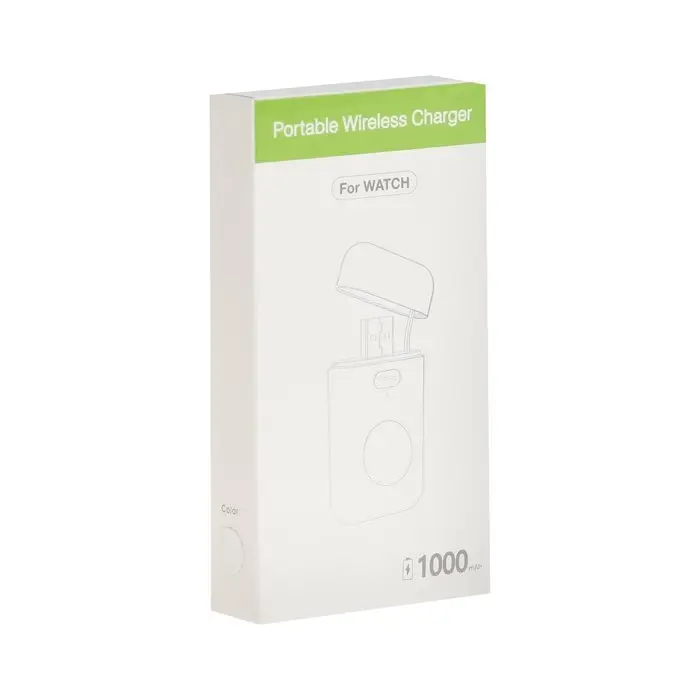 Внешний аккумулятор для зарядки Apple Watch XDL-WPB01, 1000 мАч, белый