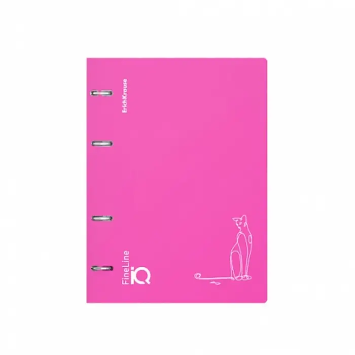 Тетрадь на кольцах, 100 листов в клетку, ErichKrause IQ FineLine Silhouette, пластиковая обложка, блок офсет 100% белизна, МИКС Тетрадь на кольцах, 100 листов в клетку, ErichKrause IQ FineLine Silhouette, пластиковая обложка, блок офсет 100% белизна, МИКС