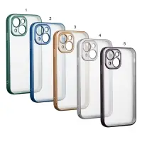 Чехол iPh 13 Mini матовый с защитой камеры (блестящая рамка)