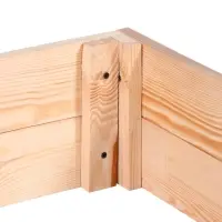 Ограждение для песка деревянное, без крышки, 100&times;100&times;20 см, без покраски, сосна, Greengo
