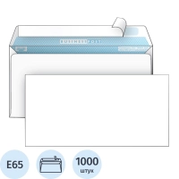 Конверт белый E65 стрип BusinessPost 110х220 1000шт/уп/1876