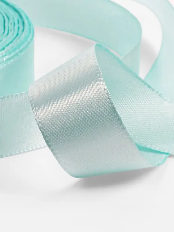 Лента атласная, 20 мм, 23&plusmn;1 м, голубая №211