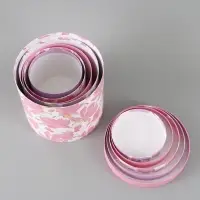 Набор шляпных коробок 5 в 1 &laquo;Нежные лилии&raquo;, 13&times;14 - 19.5&times;22 см