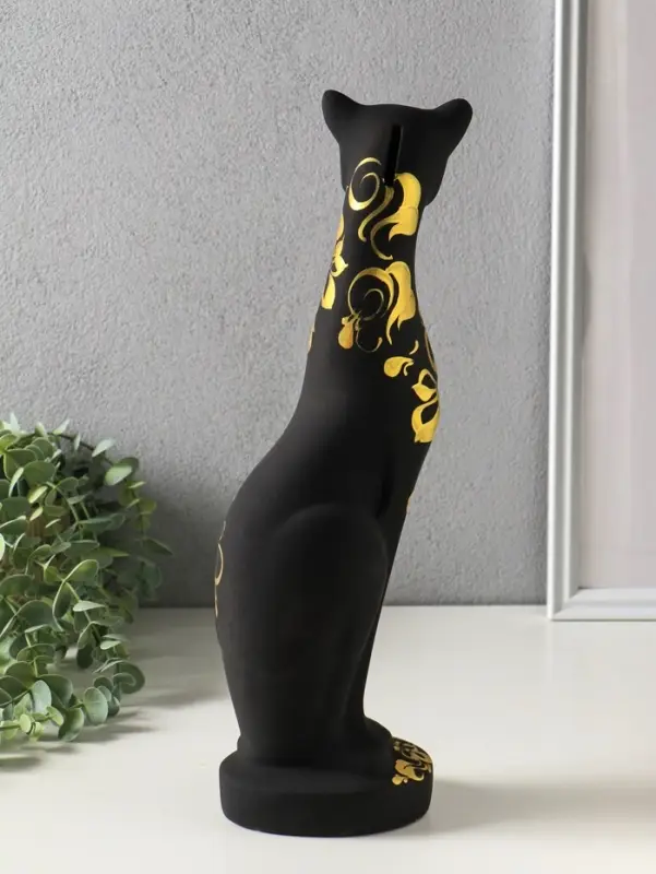 Копилка для денег &laquo;Кошка Багира&raquo;, 37 см, чёрный