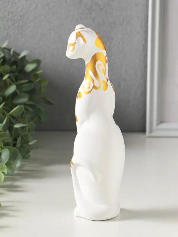 Фигура керамика &laquo;Кошка Багира&raquo;, 20 см, белый