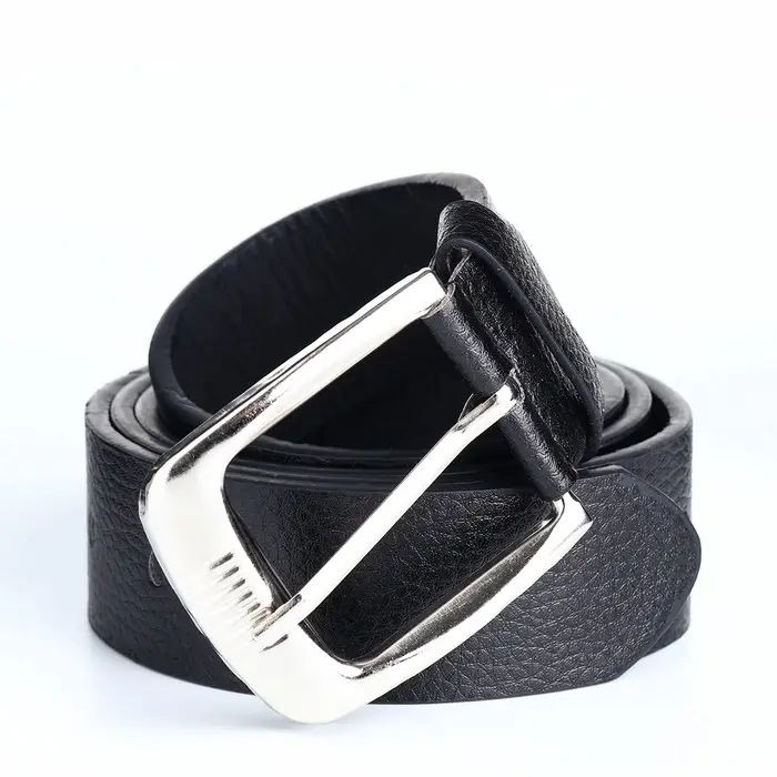 Ремень мужской, ширина 3.6 см, винт, пряжка металл, чёрный