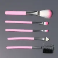 Набор кистей для макияжа COLOR POWER pink, 5 шт., розовый