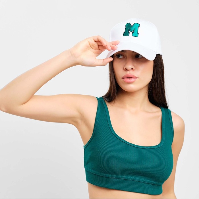 Кепка женская MIST с вышивкой, белый, р. 56-58 Кепка женская MIST с вышивкой, белый, р. 56-58