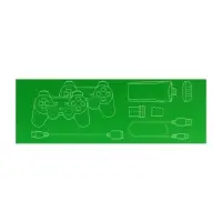 Игровая приставка MYBIT Game-5, 8/16/32 бита, 3500 игр, 4K HD, 32 ГБ, HDMI, microSD, 2 джойстика, черная
