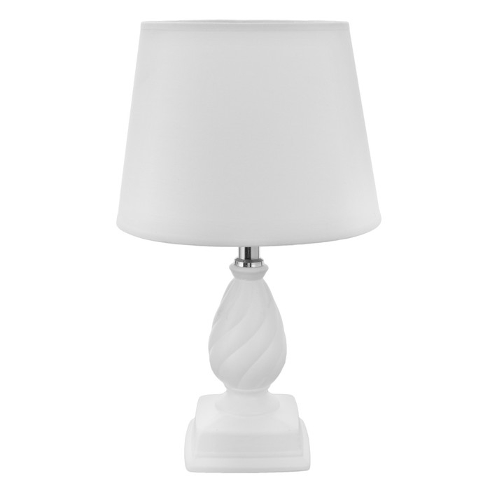 Лампа настольная "Шанталь" 1хЕ14 40Вт белый 20х20х30 см RISALUX