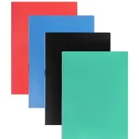 Папка А4, 100 прозрачных файлов, 400 мкм, МИКС