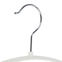 Вешалка для одежды тм VETTA, 40х21,5х1 см, пластик с покрытием софт тач, цвет белый