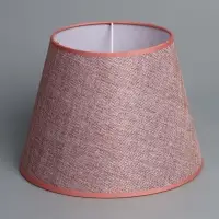 Абажур BayerLux &laquo;Кантри. Рогожка&raquo;, E27 или E14, пыльная роза, 25&times;25&times;18 см