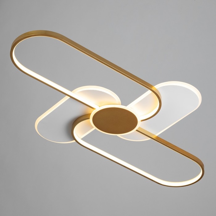 Светильник Светильник "Лайн" LED 90Вт 4000К бело-золотой 110х67х6 см BayerLux