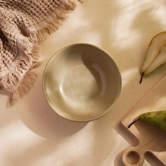 Салатник SL Home &laquo;Песчаный бриз&raquo;, 1 л, фарфор, бежевый