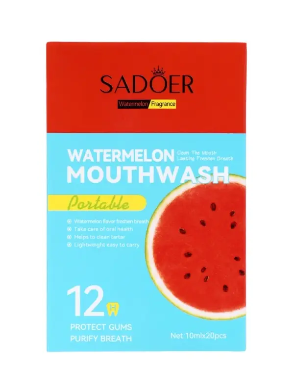 Ополаскиватель для полости рта в стиках со вкусом арбуза, 20 шт. по 10 мл