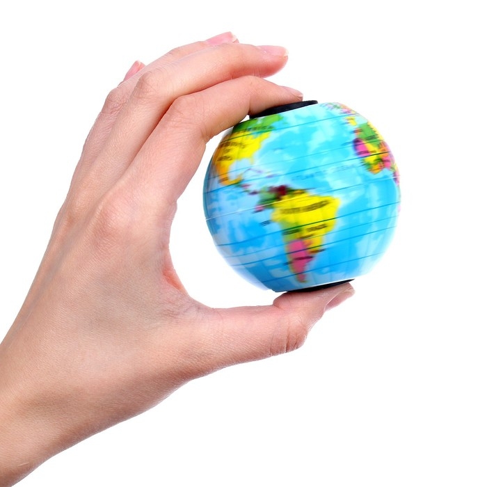 Мяч «Глобус», со спиннером Мяч «Глобус», со спиннером