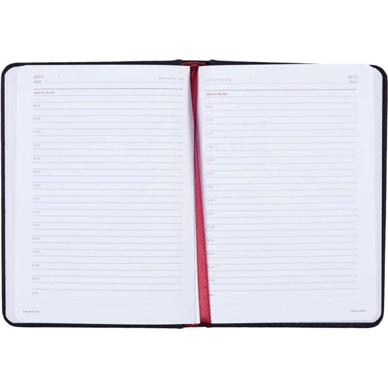 Ежедневник недатированный A6+, 136л, VELVET  темно-синий navy 3-495/16