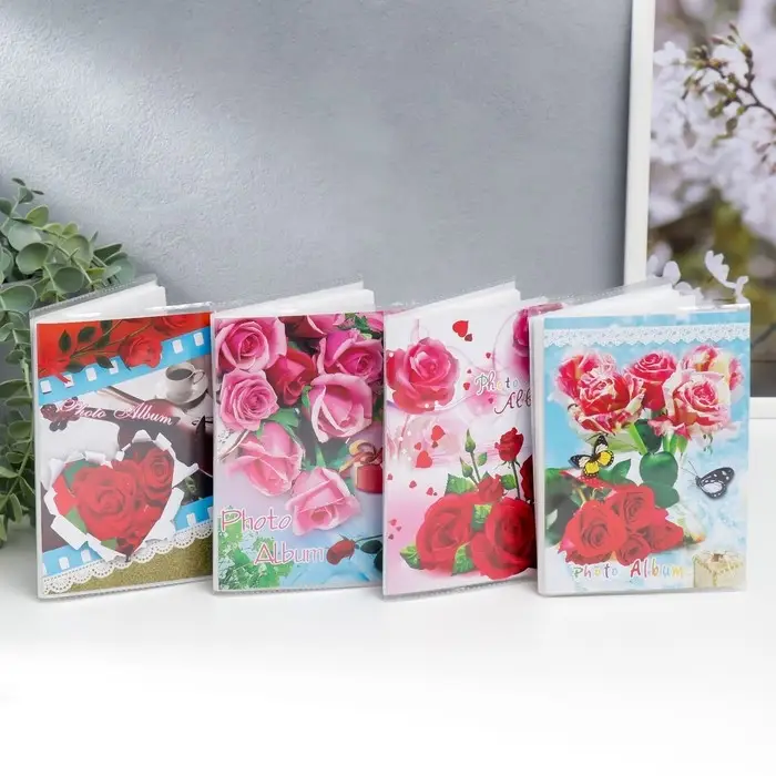 Фотоальбом на 36 фото 10×15 см «Цветочный мотив», 15.5×12.5×1 см, МИКС Фотоальбом на 36 фото 10×15 см «Цветочный мотив», 15.5×12.5×1 см, МИКС