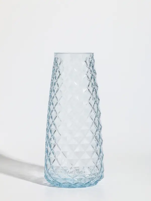 Ваза стекло настольная  Ваза стекло настольная "Иви" 21,5х9,5х6,5 см, прозрачный