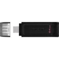 Флеш-память Kingston DataTraveler 70, USB-C 3.2 G1, чер, DT70/64GB