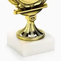 Кубок, наградная фигура, подставка камень белая, 16.3&times;9&times;5 см