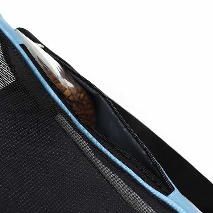 Сумка-переноска сетчатая,53 х 26 х 34 см, голубая Сумка-переноска сетчатая,53 х 26 х 34 см, голубая