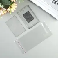Заготовка акрилового магнита, 5&times;7.5 см, прозрачный, (набор 2 детали+пакет)