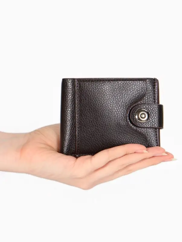 Портмоне мужское &laquo;Фади&raquo;, на магните, отдел для купюр, для карт, для монет, коричневое