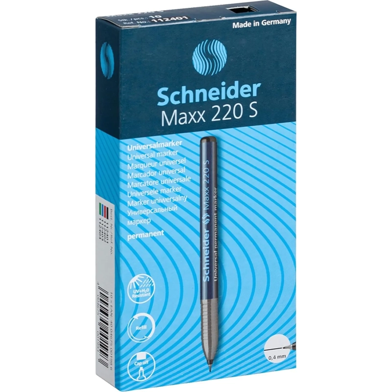 Маркер перманентный Schneider Maxx 220S 0,4 мм черный