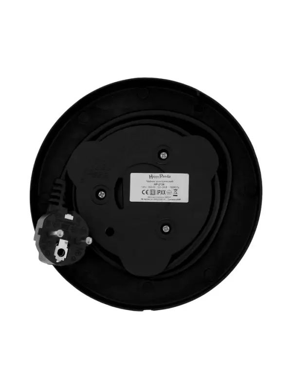 Чайник электрический Happy panda HP-2134, металл, 1.8 л, 1800 Вт, серый