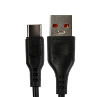 Кабель D-01T, Type-C - USB, 2.4 А, 1 м, черный