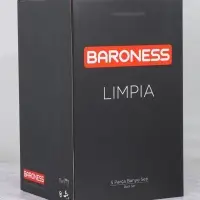 Набор для ванной комнаты BARONESS, 5 предметов, ведро для мусора, ёрш с подставкой, мыльница, дозатор, стакан, чёрный