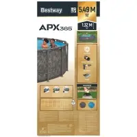 Бассейн каркасный Steel Pro Max 549 х 132 см (фильтр-насос,лестница,тент) 561KC