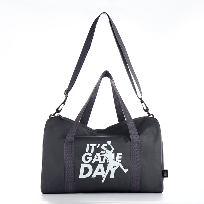 Сумка спортивная мужская, TEXTURA, маленький размер, цвет серый Сумка спортивная мужская, TEXTURA, маленький размер, цвет серый