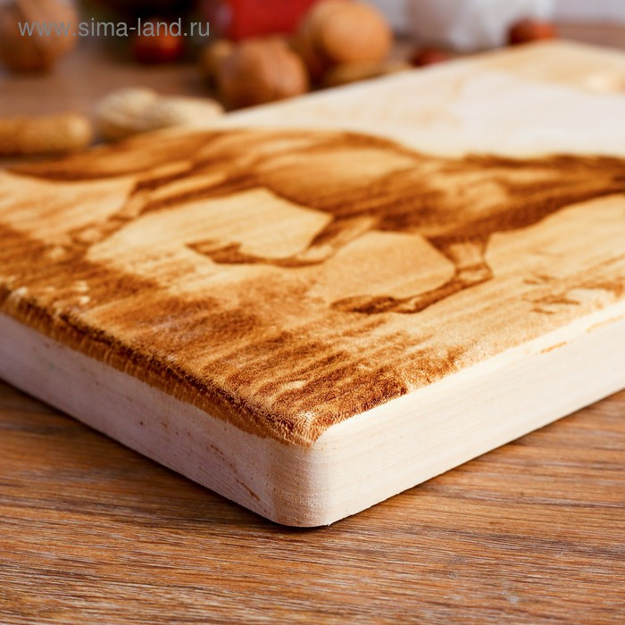 Доска из массива кедра «Лошадь», прямоугольная, 18 × 28 см Доска из массива кедра «Лошадь», прямоугольная, 18 × 28 см