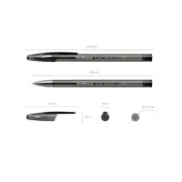 Ручка гелевая R-301 Original Gel, чёрный стержень, узел 0.5 мм