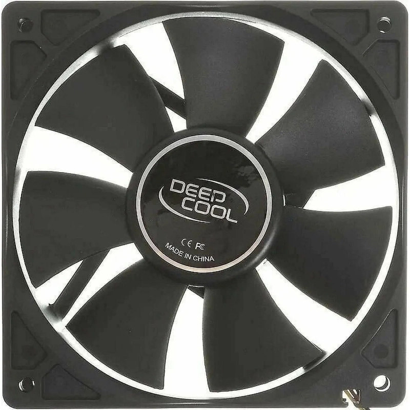 Вентилятор DEEPCOOL Xfan120 120x120x25мм черный, 1300об/мин