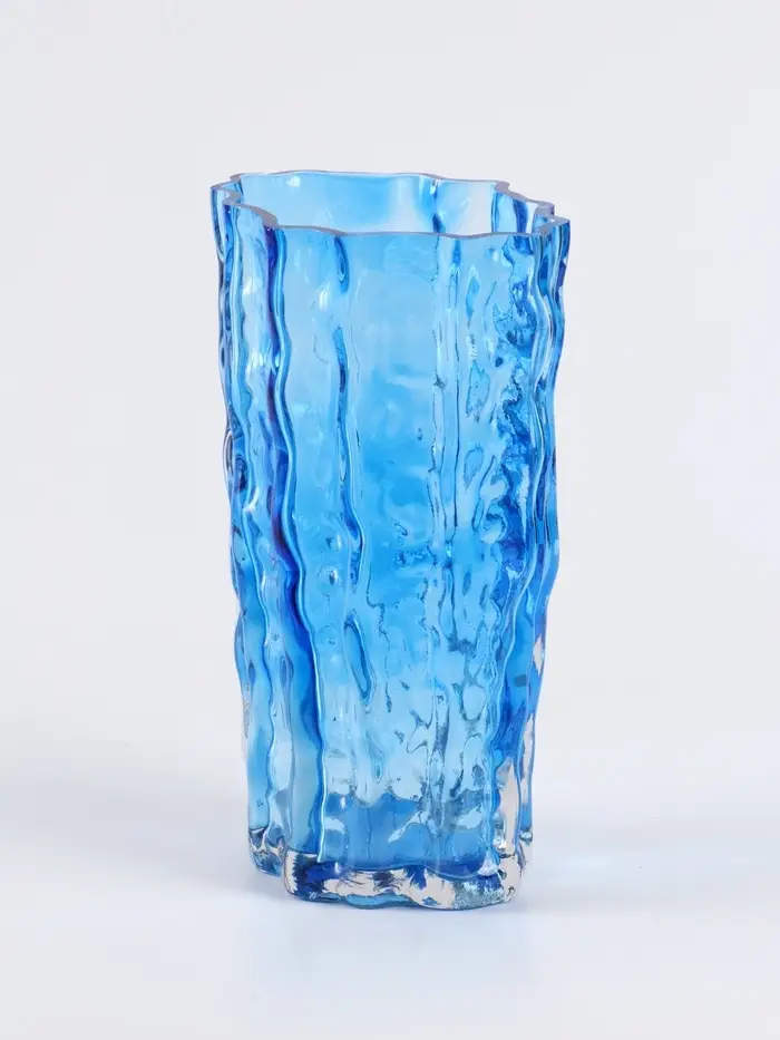 Ваза «Фонс», 24×14.5 см, стекло, синяя Ваза «Фонс», 24×14.5 см, стекло, синяя