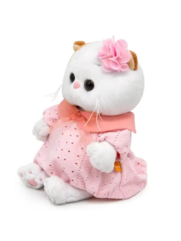 Мягкая игрушка &laquo;Кошечка Ли-Ли BABY&raquo; в пудровом платье, 20 см