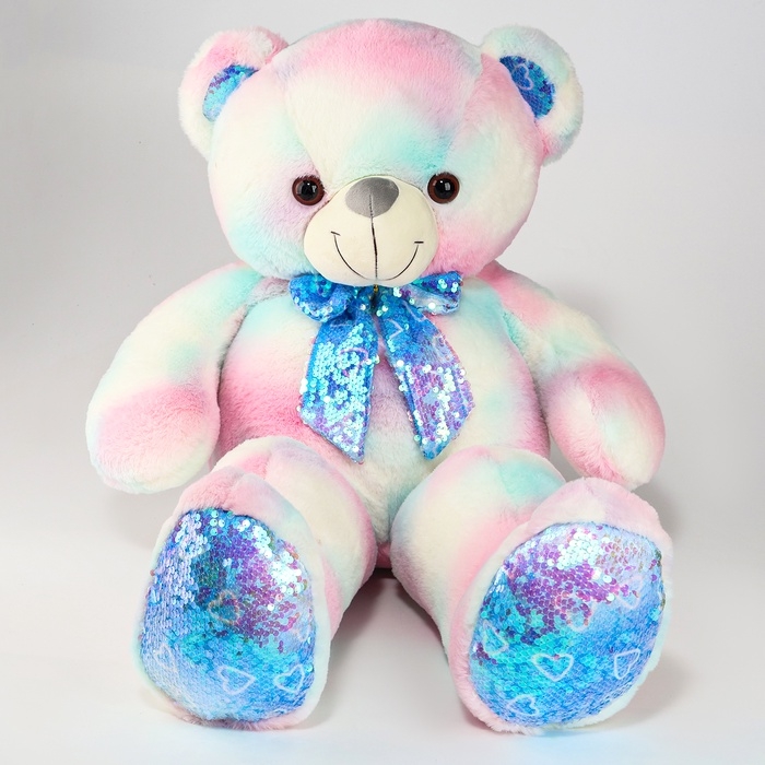 Мягкая игрушка «Медведь», с паетками, 80 см Мягкая игрушка «Медведь», с паетками, 80 см