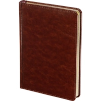 Ежедневник недатированный коричнев,А5,145х205,136л,Sidney NEBRASKA 3-128/03