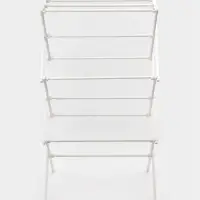 Сушилка для белья напольная LaDо́m, складная, раздвижная, металл, белая